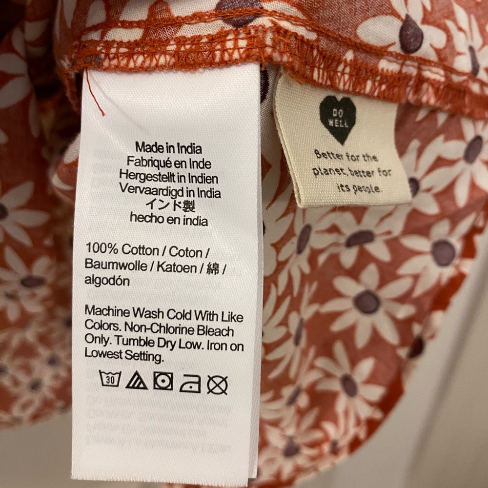 Madewell Falling Daisies True Wrap Dress 100% Cotton - Picture 5 of 5